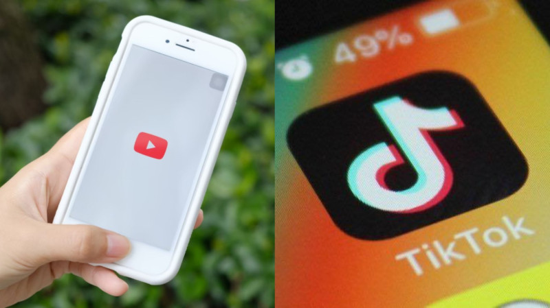 YouTube正試圖在短影音市場上追趕TikTok。該影音平台昨(20)日宣布，計劃與其短影音平台「Shorts」的內容創作者分享45%的廣告收益。   圖：新頭殼資料照_葉宜哲攝、抖音新世界臉書