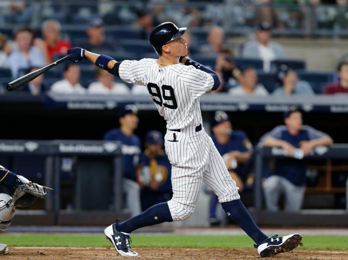 洋基隊最亮眼的Aaron Judge 。   圖／美聯社／達志影像