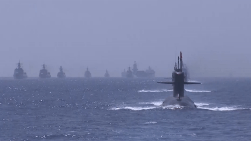 解放軍長征 18 號創下了中國新型潛艇試航週期最短紀錄。   圖: 翻攝自中國央視軍事官方微博