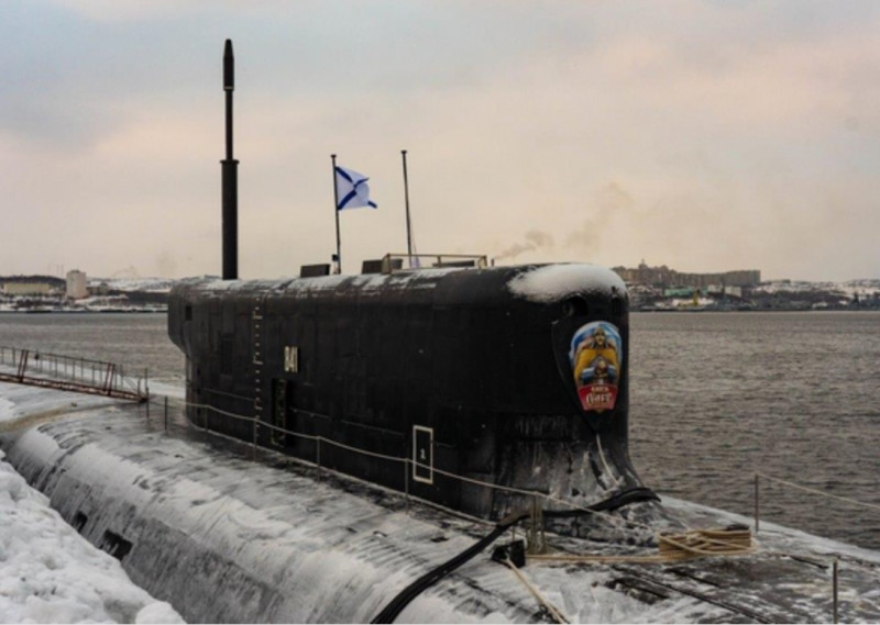 俄羅斯955A「北風之神」戰略核潛艦「奧列格王子號(K-552)」。   圖：翻攝Mil.ru