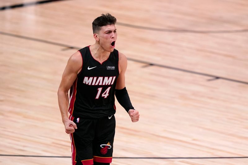 熱火「英雄哥」Tyler Herro。   圖／美聯社／達志影像