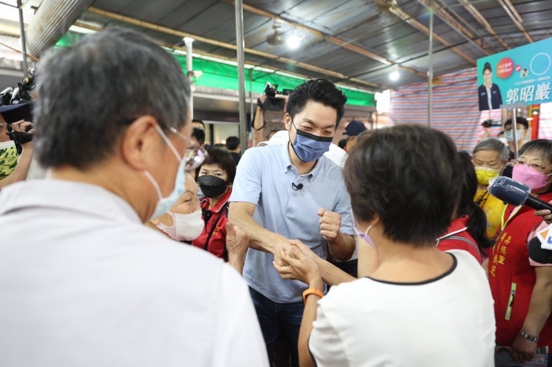 國民黨台北市長參選人講萬安。   圖：蔣萬安競選辦公室/提供