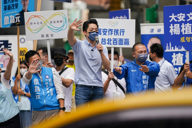 國民黨台北市長參選人蔣萬安。   圖：蔣萬安競選辦公室/提供