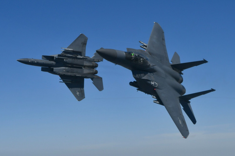 南韓F-15K戰機。   圖 : 翻攝自南韓空軍官網(資料照）