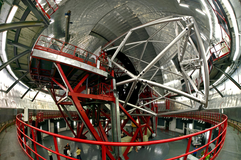 西班牙加那利群島天文台望遠鏡。   圖：翻攝自維基百科（資料照）