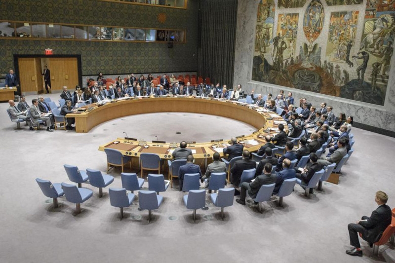 聯合國安理會2月28日就向敘利亞使用化學武器實施制裁投票，最終沒有通過。   圖：聯合國圖片/Manuel Elias