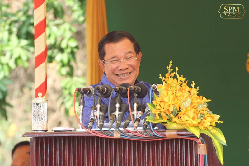 柬埔寨首相洪森認為70年代美國的貸款沾滿了柬埔寨人民的血，美國沒有權利要求償還。   圖：翻攝洪森臉書