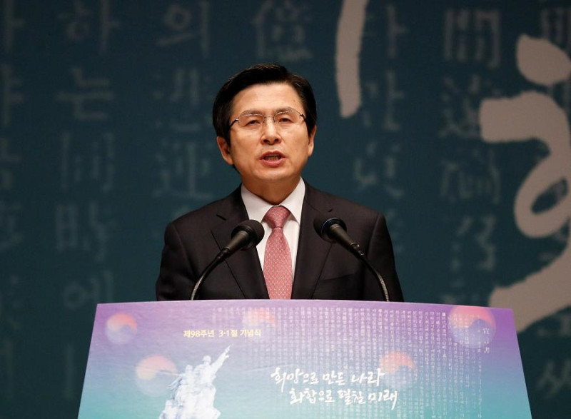 韓國代理總統黃教安，15日宣布將不參加韓國總統選舉。   圖：達志影像/路透社資料照片。