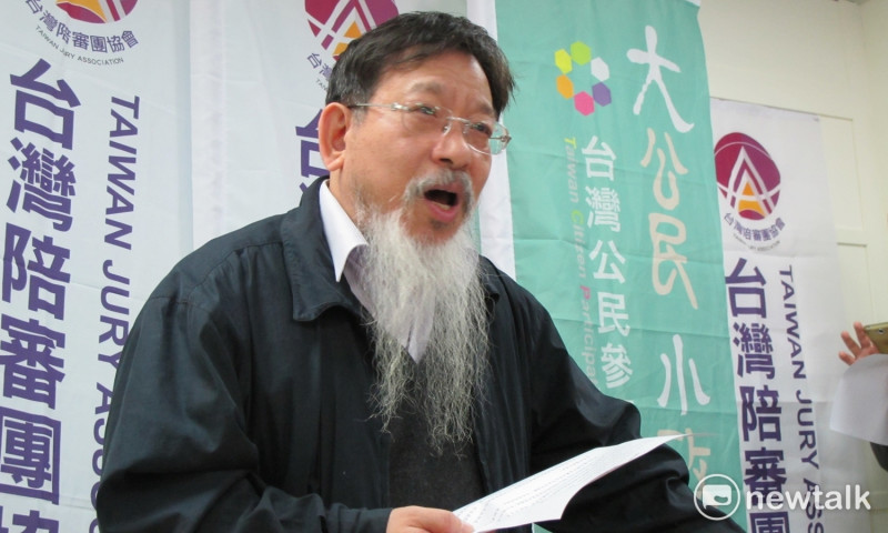 台灣陪審團協會理事長張靜1日表示，民進黨黨綱主張陪審團制。   圖：林朝億/攝