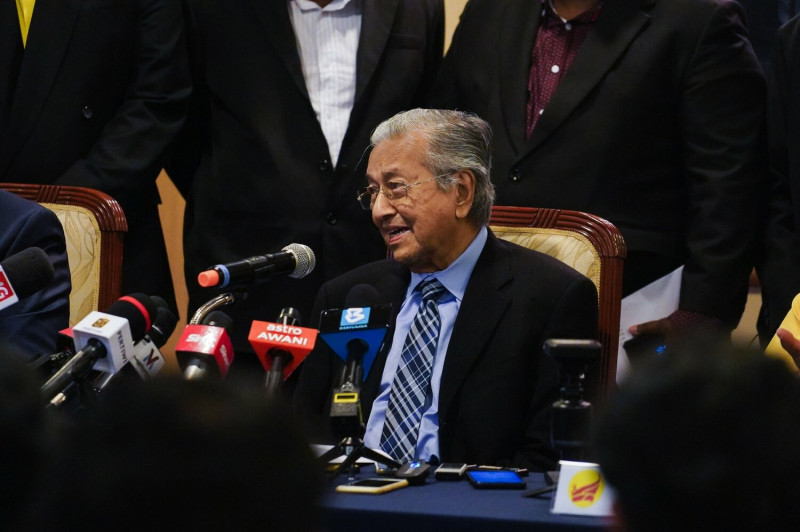 97 歲的馬來西亞前首相馬哈迪·莫罕默德 ( Mahathir Mohamad )。   圖:翻攝自馬哈迪推特Dr Mahathir Mohamad( @chedetofficial)