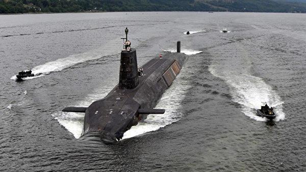 英國的機敏級戰略彈道導彈核潛艇。 圖 : 翻攝自英國海軍