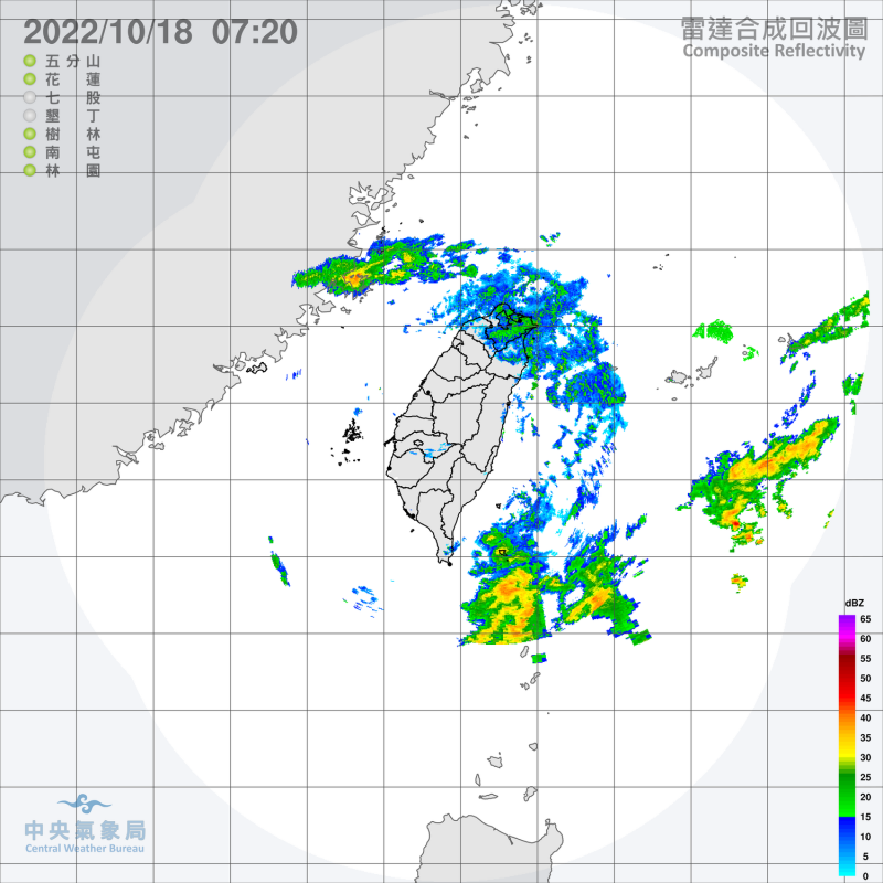 豪雨特報雖然解 除，但今天基隆北海岸、東北部地區與大台北山區仍有局部較大雨勢發生的機率，   圖：中央氣象局/提供