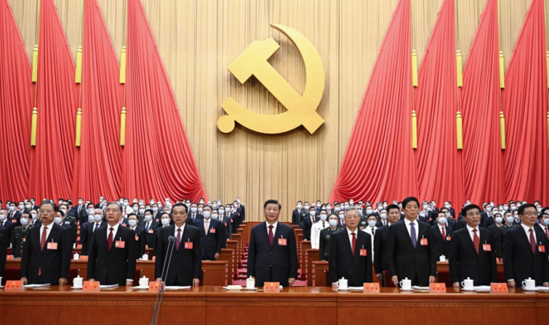 10 月 16 日，中國共產黨第二十次全國代表大會在北京人民大會堂開幕。   圖:翻攝自新華網