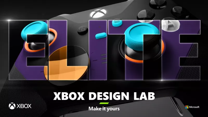 Xbox Design Lab 全面開放 Elite 無線控制器 Series 2 進行客製化，可自訂各部位色彩與加上雷射刻字 圖：台灣微軟/提供
