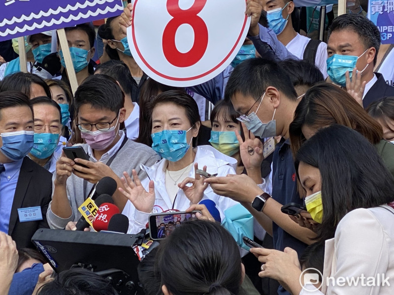 無黨籍台北市長候選人黃珊珊。   圖：周煊惠 / 攝