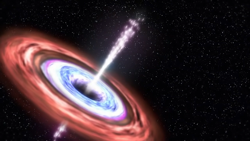 黑洞吞噬恆星的過程模擬圖。   圖: 擷取自NASA YouTube（資料照）