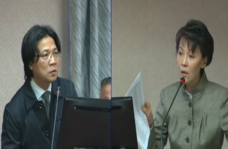 內政部長葉俊榮（左）表示，絕對不會讓產業替代役男到第一線煎水煎包，而是培養他們成為中階管理階層。   圖：翻攝自立法院ivod