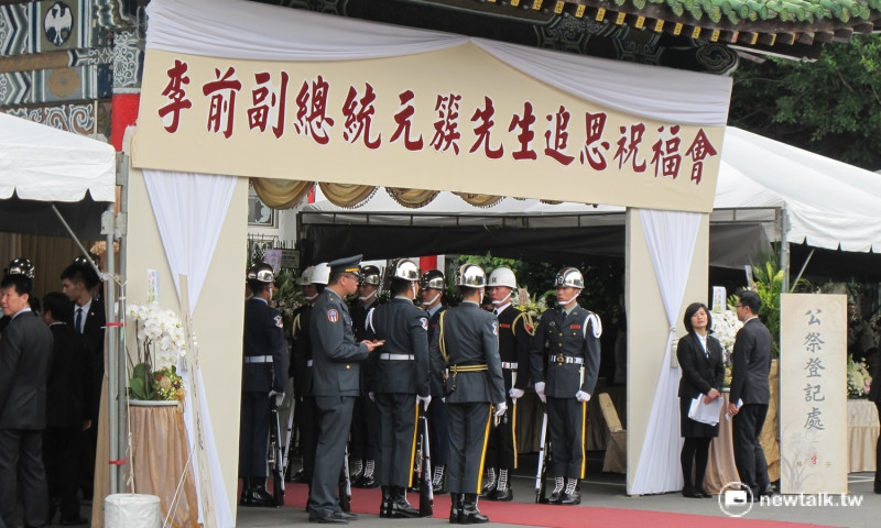 「李前副總統元簇追思祝福會」31日上午在台北市立第一殯儀館舉行。   圖：林朝億/攝