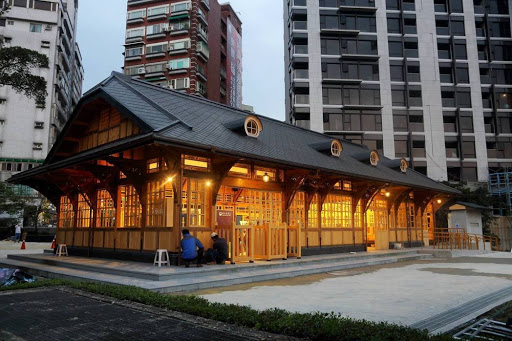 擁有百年歷史的的「新北投車站」於北投七星公園復舊完成，4月1日即將重新開放。   圖：台北市文化局提供