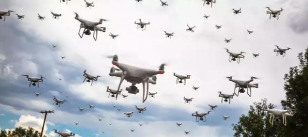 超級蜂群無人機。 圖 : 翻攝自KKNews