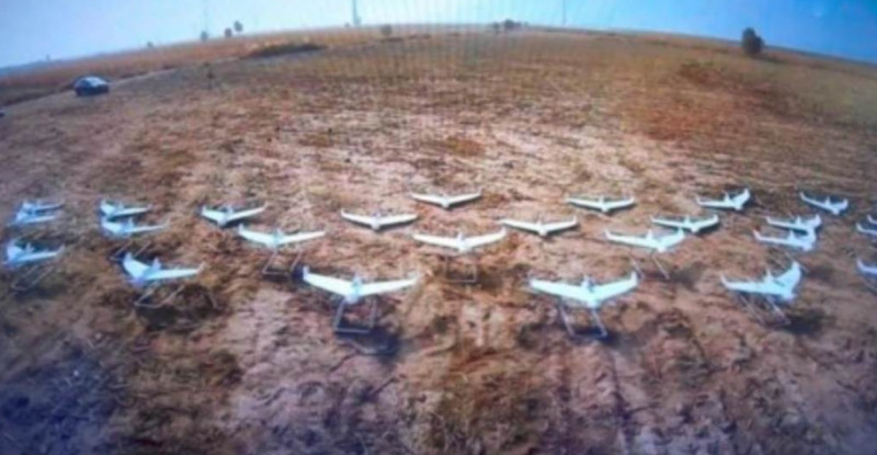 中國119架固定翼無人機峰群6月群飛，創新了紀錄。 圖 : 翻攝自新華網