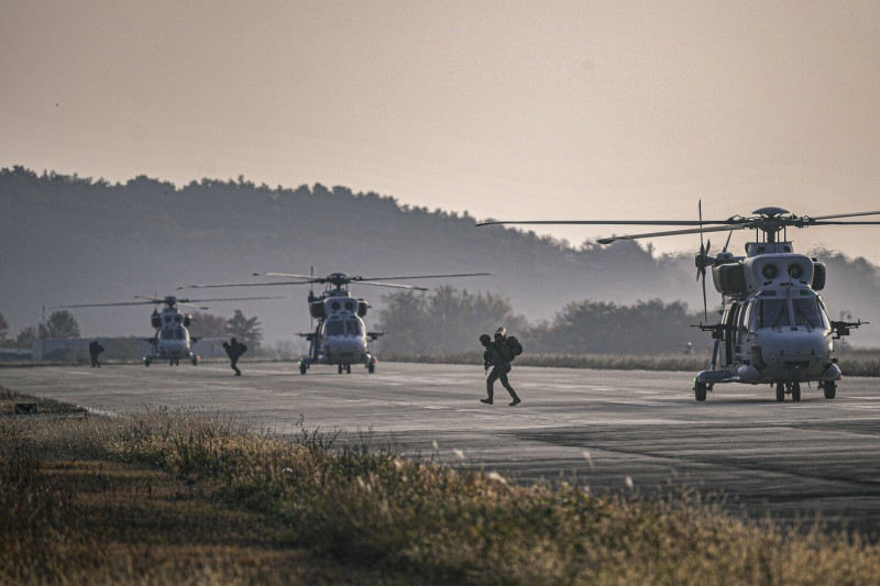 美韓「警戒風暴」（Vigilant Storm）聯合空中軍事演習登場，將進行至11月4日。圖為韓國「2022護國演習」。   圖：翻攝自韓國防部推特（資料照）