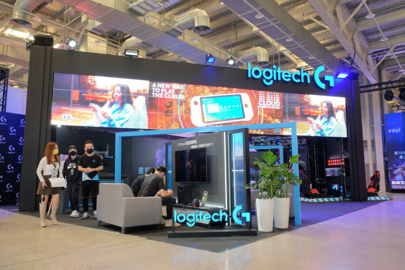 Logitech G攤位以「The future gaming of Logitech G」為主題重新定義未來遊戲世界 圖：主辦單位/提供