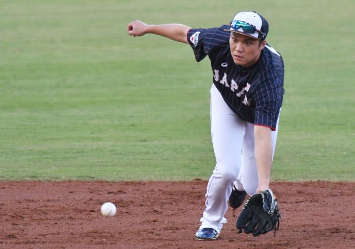 世界棒球12強日本隊內野手坂本勇人。   圖／記者葉政勳攝 