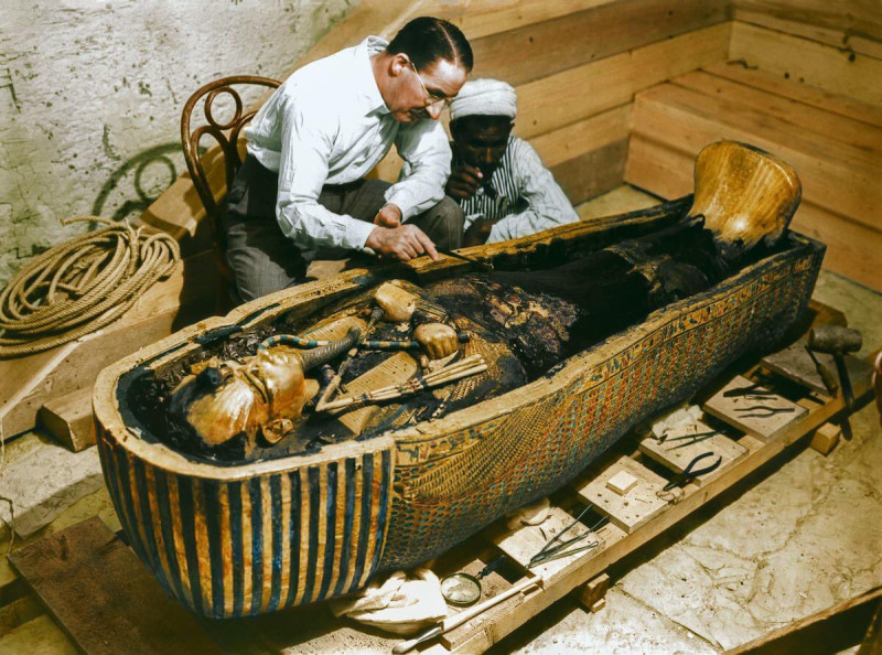 古埃及圖坦卡門王之墓與木乃伊考古發現，至今年正好滿 100 年。   圖:翻攝自推特 Explore Luxor @ExploreLuxor