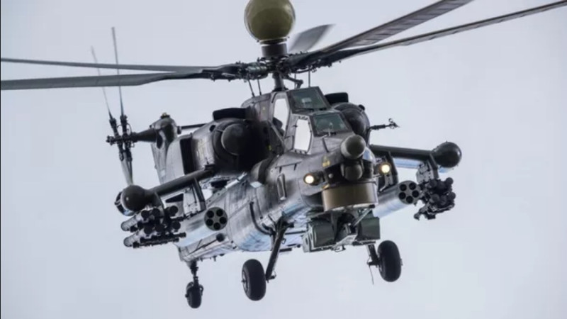 俄羅斯參加珠海航展，本屆主力推銷「Mi-28」攻擊直升機。   圖： 俄羅斯國防出口公司提供