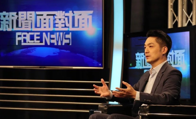 蔣萬安接受電視節目「新聞面對面」專訪。   圖：蔣萬安競辦提供