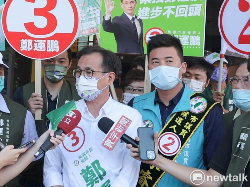 鄭運鵬表示，綠營北台4市推1200月票政見更宏觀、範圍更廣。   圖：林昀真／攝