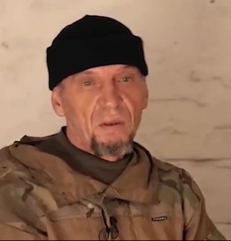 努欽10月12日在烏克蘭軍隊接受訪問。   圖：翻攝推特