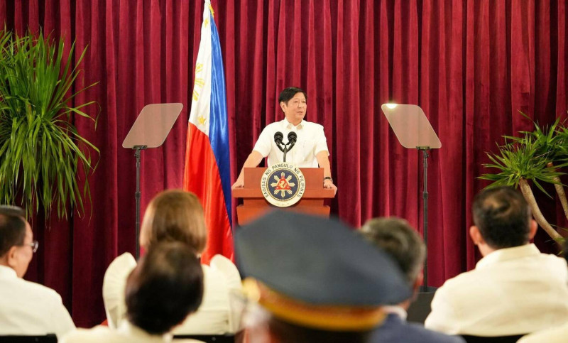 菲律賓總統小馬可仕表示，他們正研究是否讓博弈業繼續合法營運。   圖：翻攝自小馬可仕推特（資料照）