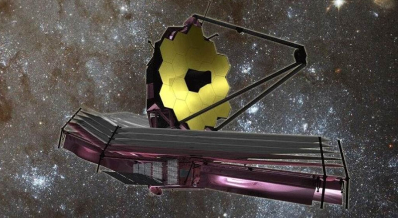 詹姆斯·韋伯太空望遠鏡 ( JWST ) 。   圖 : 翻攝自NASA