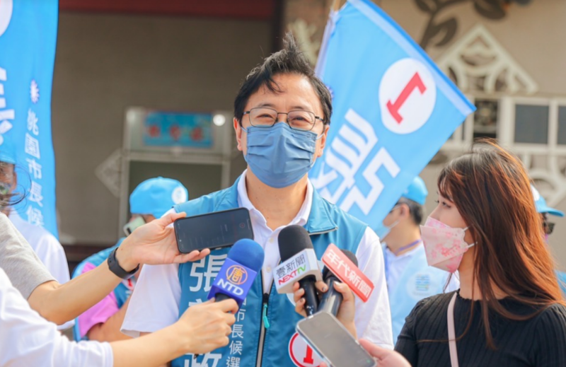 國民黨桃園市長候選人張善政遭控告賄選，競辦回應是抹黑、濫訴。   圖：張善政競辦/提供