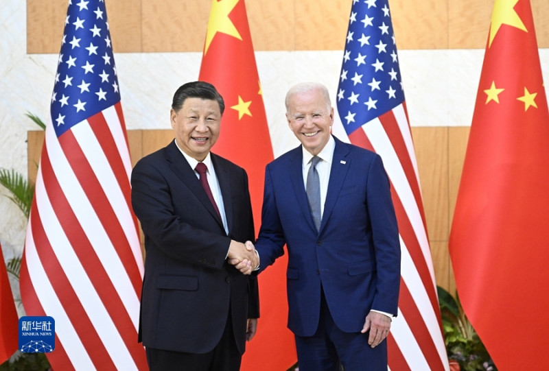美國總統拜登(右)與中國領導人習近平(左)。   圖：翻攝新華網（資料照）