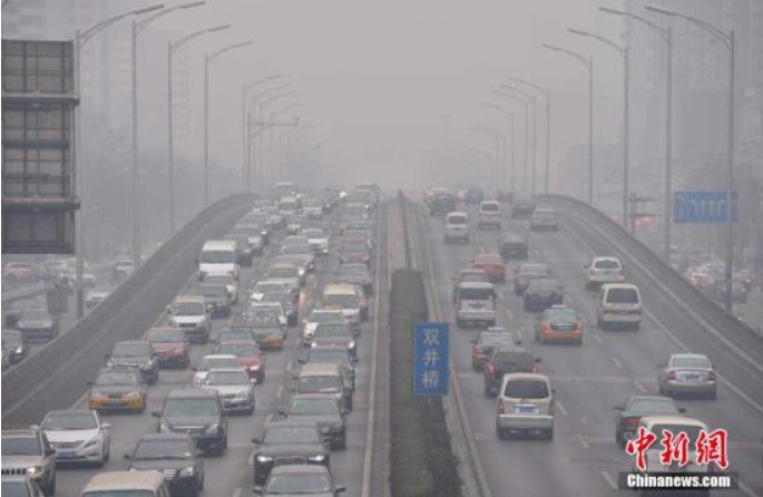 中國空氣汙染相當嚴重 (示意圖)。   圖:翻攝自中新網