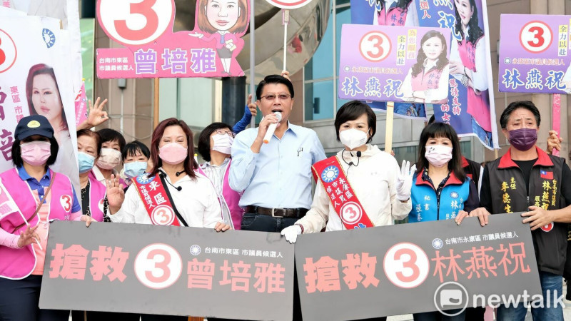 九合一大選進入倒數階段，台南市長候選人謝龍介評估他的選情如「倒吃甘蔗」，未來將帶領台南迎向幸福。他說：「我準備好了！」   圖：黃博郎／攝