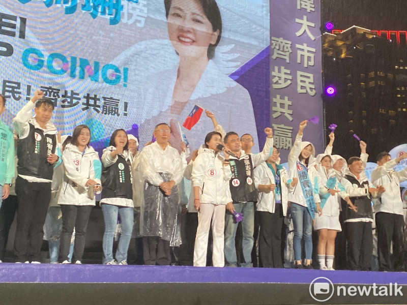 無黨籍台北市長候選人黃珊珊選前之夜。   圖：周煊惠 / 攝