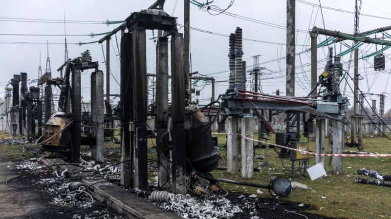 烏克蘭一半發電機組遭俄羅斯襲擊破壞。   圖：翻攝自Regard Stratégique推特