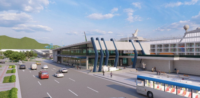 蘇澳港旅運服務設施工程示意圖。   圖：台灣港務公司／提供