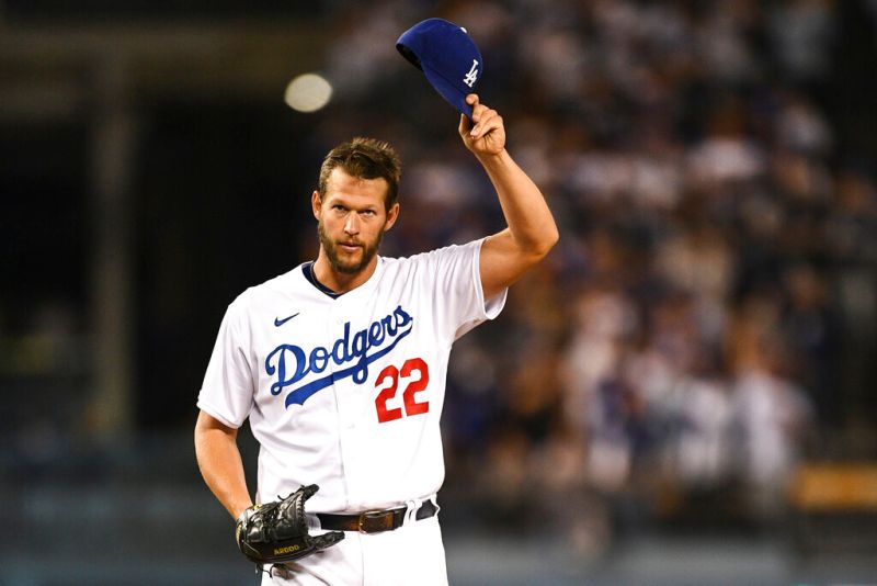 洛杉磯道奇隊王牌左投Clayton Kershaw。   圖／美聯社／達志影像