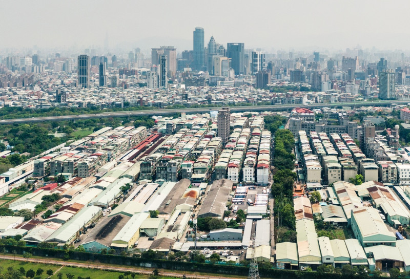 板橋浮洲現況空拍示意圖。   圖：新北市城鄉局提供