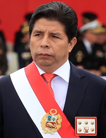秘魯前總統佩德羅卡斯蒂略（Pedro Castillo）。   圖 : 翻攝自維基百科