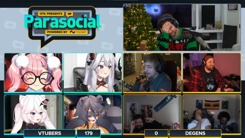 Sodapoppin和Veibae去年底在實況節目「Parasocial」上認識。   圖：翻攝自Twitch/Mizkif