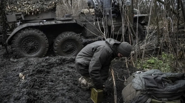 雨季讓烏克蘭土地鬆軟，烏軍男以前進。   圖 : 翻攝自環球網