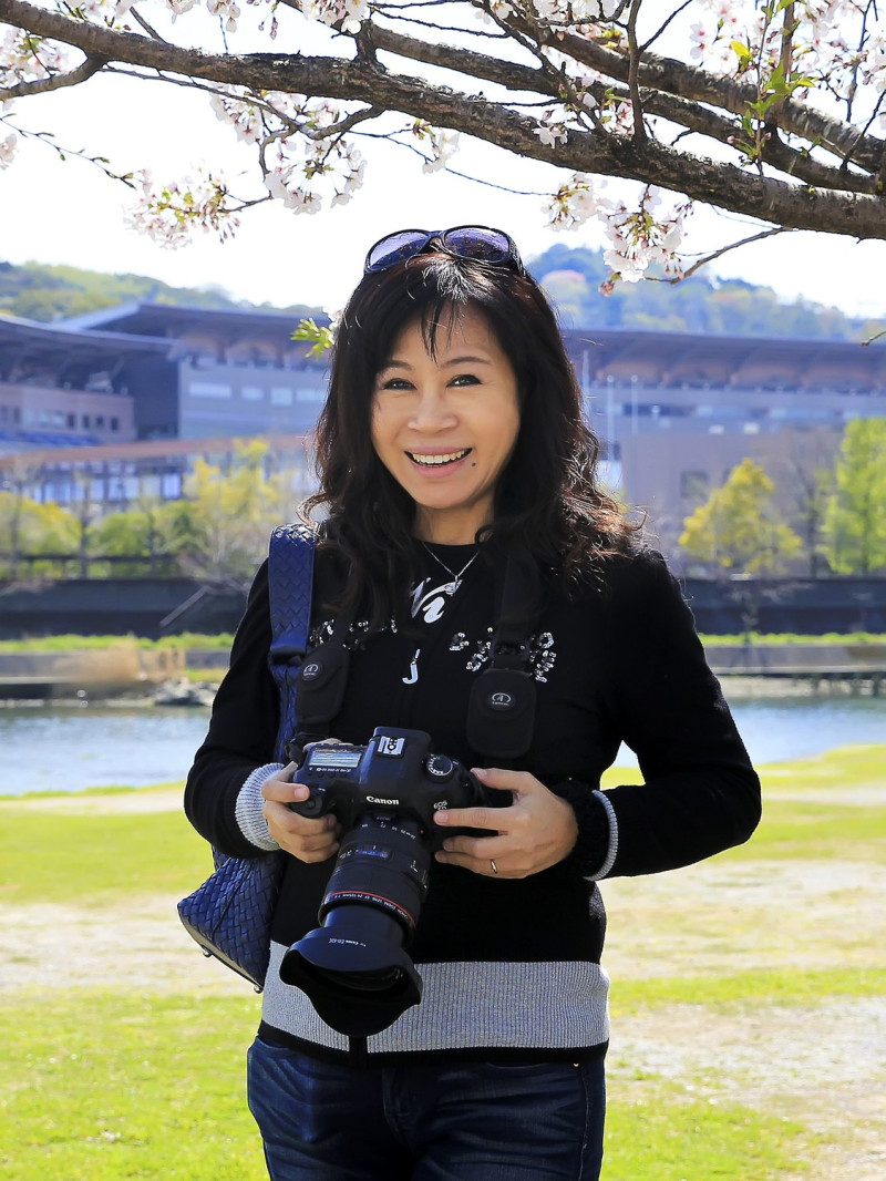 范慧玲是台北攝影學會沙龍主席、臺北及桃園攝影學會博學會士，及英國皇家攝影學會台灣分會會長。   圖：桃園市政府提供