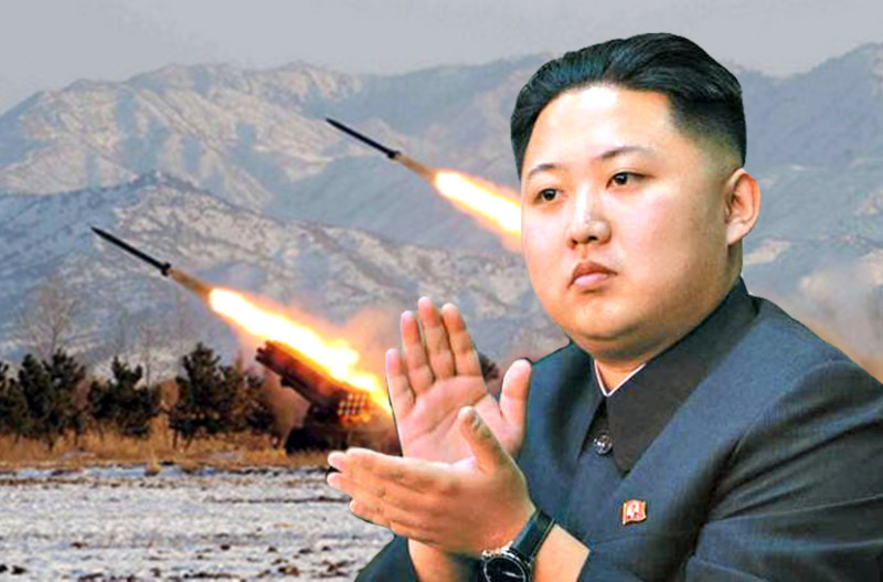 金正恩不斷發射導彈，朝鮮半島情勢緊張。   圖:翻攝自網路