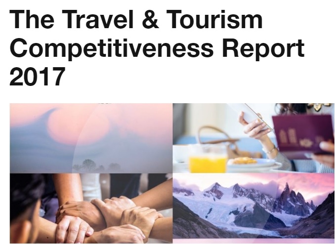 世界經濟論壇（World Economic Forum）6日發布2017全球觀光競爭力排名報告。   圖：翻攝WEF官網
